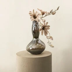 PTMD Kunsttak Magnolia Champagne fluweelachtige tros