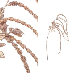 PTMD Kunsttak Twig Plant copper glitter amaranthus spray
