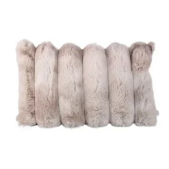 PTMD Kussen Divvo Beige brede rib rechthoekig