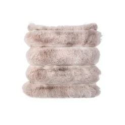 PTMD Kussen Divvo Beige brede rib vierkant