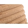 PTMD Kussen Hadi Beige Geribbeld vierkant groot
