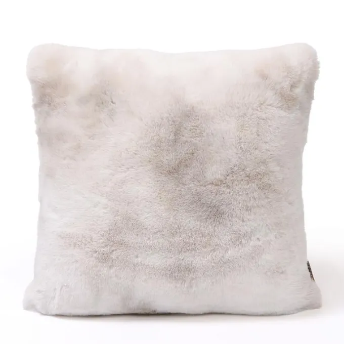 PTMD Kussen Linde Offwhite faux fur square S