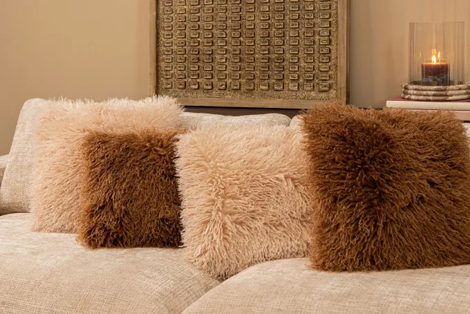 PTMD Kussen Rexx Beige rechthoekig