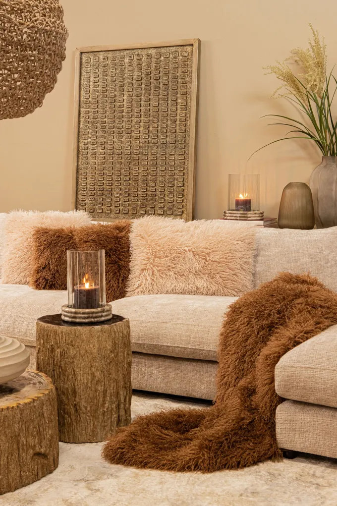 PTMD Kussen Rexx Beige rechthoekig