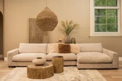 PTMD Kussen Rexx Beige vierkant