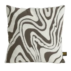 PTMD Kussen Zaraa Taupe katoen kussen weavy S