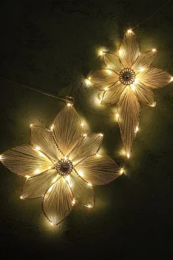 PTMD LED Decoratiebloem Madeline Crème – 36 x 40 cm