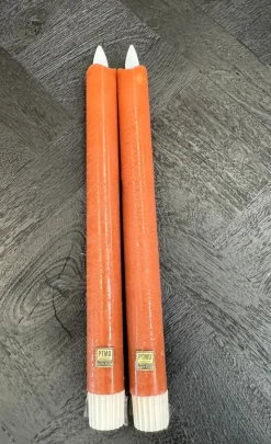 PTMD LED Dinerkaars rustiek oranje beweegbare vlam 2 stuks