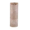 PTMD LED-kaars rustiek beige 45 cm hoog met 3 bewegende vlammetjes