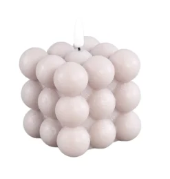 PTMD LED Licht Kaars Bubble beige S