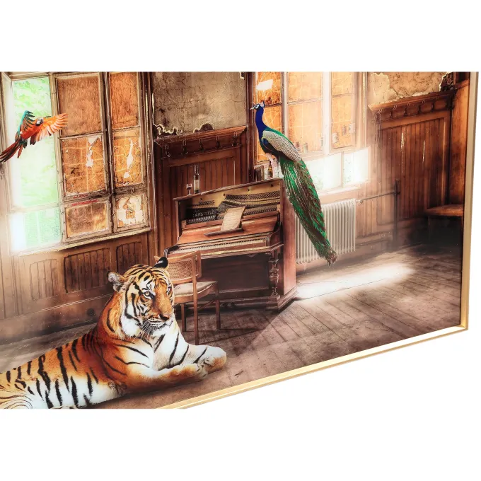 PTMD Melani Glass schilderij verlaten huis