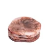 PTMD Onderzetter Damiel Burgundy organisch – set van 4