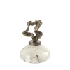 PTMD Ornament Maryan Parelvormig met aluminium deksel S