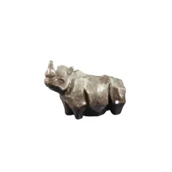 PTMD Ornament neushoorn Tarig Lichtbruin Keramiek S
