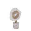 PTMD Ornament Rella Beige gegoten aluminium met marmer S
