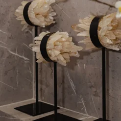 PTMD Ornament Yerin Naturel mineraal Quartz cluster - maat M