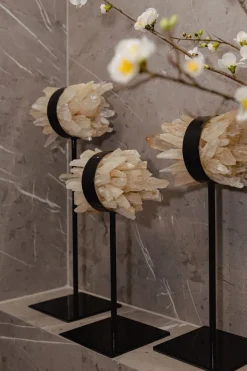 PTMD Ornament Yerin Naturel mineraal Quartz cluster - maat S