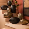 PTMD Pot Jowad Antique Gold alu sheet pot rib hoog ovaal S