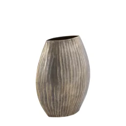 PTMD Pot Jowad Antique Gold alu sheet pot rib hoog ovaal S