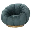 PTMD PTMD Fauteuil Daisy - Draaibare fauteuil in Euphoria Teal