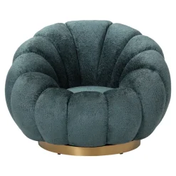 PTMD PTMD Fauteuil Daisy - Draaibare fauteuil in Euphoria Teal