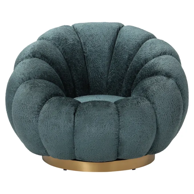 PTMD PTMD Fauteuil Daisy - Draaibare fauteuil in Euphoria Teal