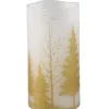 PTMD PTMD LED Kaars Goud Tree met Beweegbare Vlam L - 15 cm