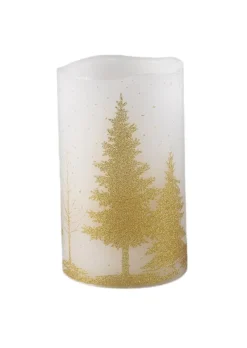 PTMD PTMD LED Licht Kaars Goud Tree met Beweegbare Vlam Maat M