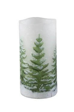 PTMD PTMD LED Licht Kaars Groen Tree met Beweegbare Vlam - Maat L