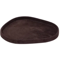 PTMD PTMD Sarahkate Placemat / Dienblad S - Donkerbruin Suède