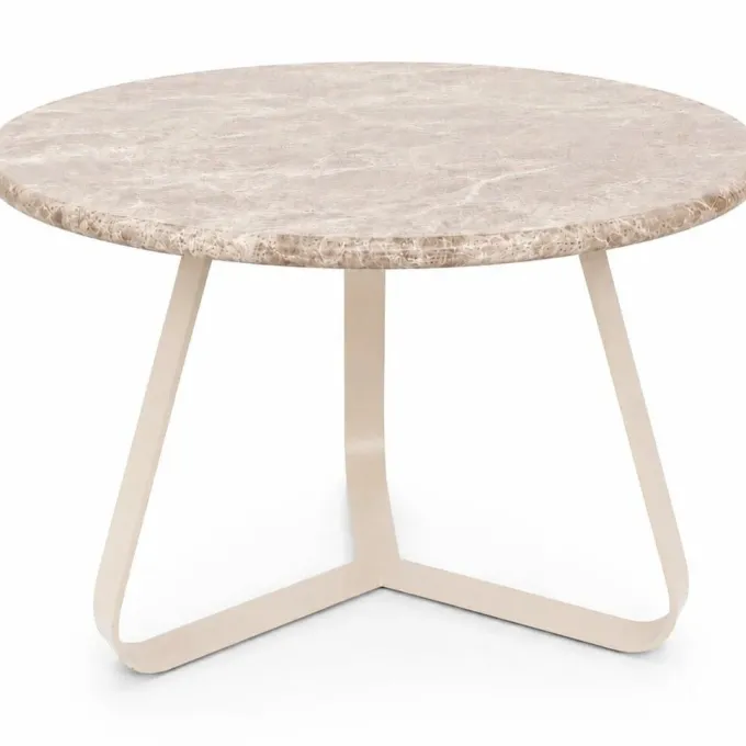 PTMD Salontafel Kae Beige marmer rond S