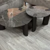 PTMD Salontafel Ora Bruin met marmeren blad hoog