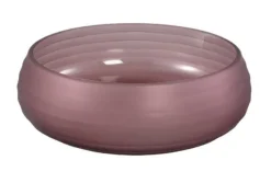 PTMD Schaal Nadah Roze met geribbeld mat glas