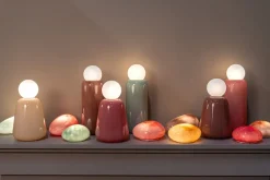 PTMD Shalon Mintgroene steen LED-lamp oplaadbaar M