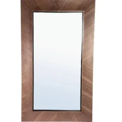 PTMD Spiegel Gezzy Natural wooden curl frame rechthoek - 186 cm hoog