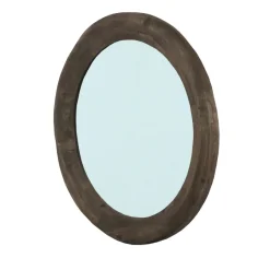 PTMD Spiegel Noam Bruin mango rond L - Ø 90 cm