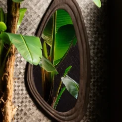 PTMD Spiegel Santin Bruin mango wood organic triangle