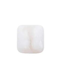 PTMD Theelicht Audin Wit Alabaster rond XS