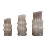 PTMD Vaas Anvi Creme glas hoekig rond M