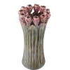 PTMD Vaas Tulips Mint Green ceramic tulip shaped L