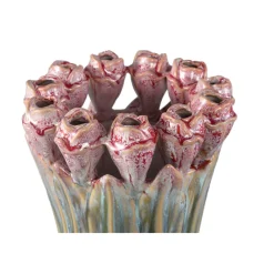 PTMD Vaas Tulips Mint Green ceramic tulip shaped L