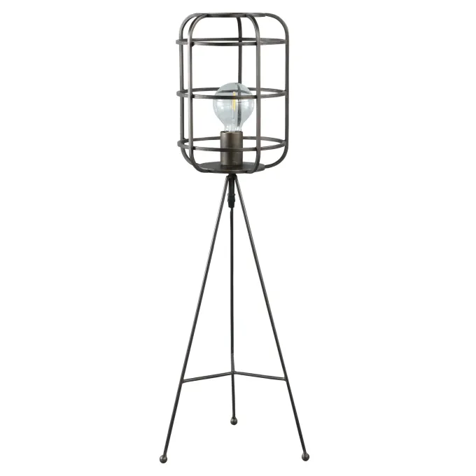PTMD Vloerlamp Bolt Black Metal S