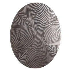 PTMD Wandornament Wiktor Bruin MDF swirl carved L - Ø 120 cm