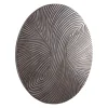 PTMD Wandornament Wiktor bruin MDF swirl carved S - Ø 90 cm