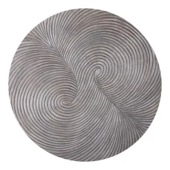 PTMD Wandornament Wiktor bruin MDF swirl carved S - Ø 90 cm
