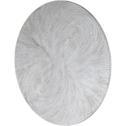 PTMD Wandornament Wiktor Wit MDF swirl carved XL - Ø 180 cm