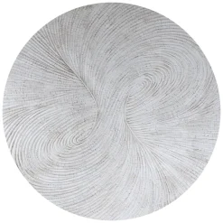 PTMD Wandornament Wiktor Wit MDF swirl carved XL - Ø 180 cm