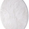 PTMD Wandornament Wiktor Wit MDF swirl carved S - Ø 90 cm
