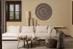 PTMD Wandornament Zoelle Donkergrijs MDF carved M