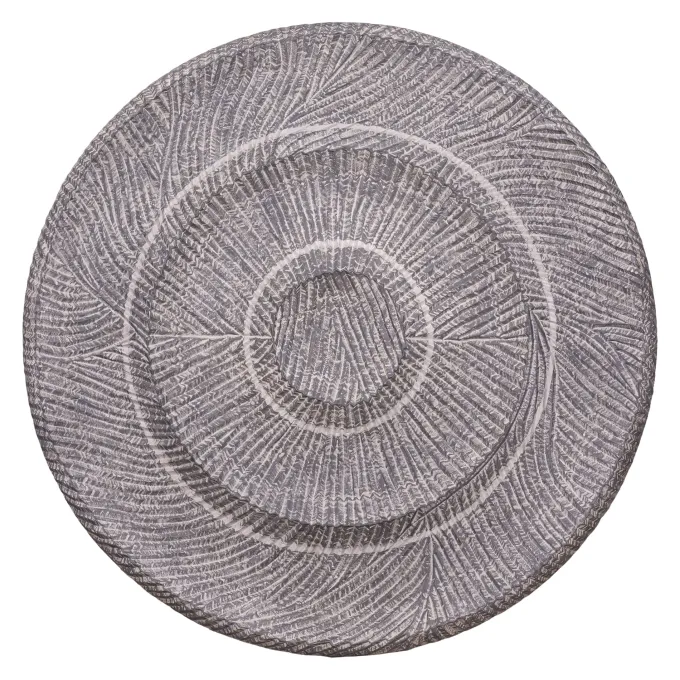 PTMD Wandornament Zoelle Donkergrijs MDF carved M